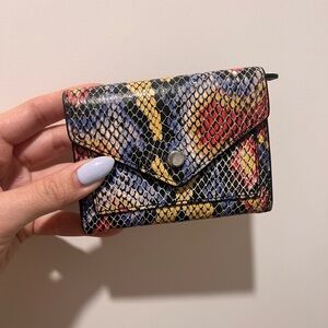 Rebecca Minkoff snake skin wallet